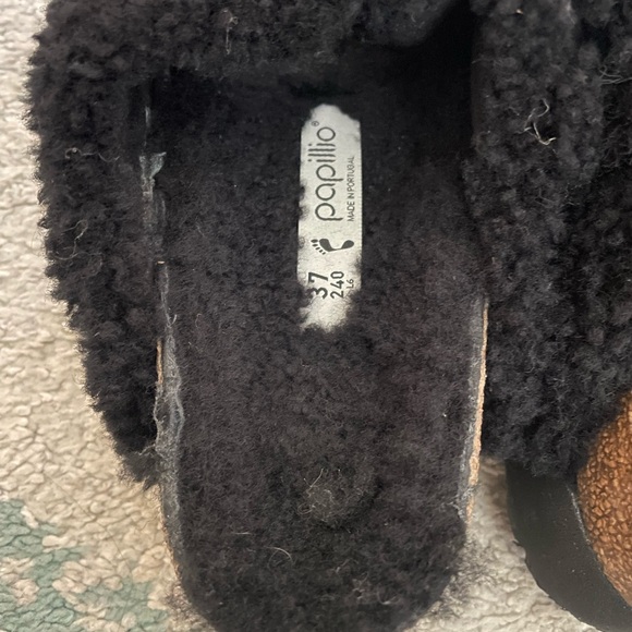 Birkenstock Papillio Big Buckle black Platform/sandals/ Slippers Women's Size 6 - Picture 2 of 3